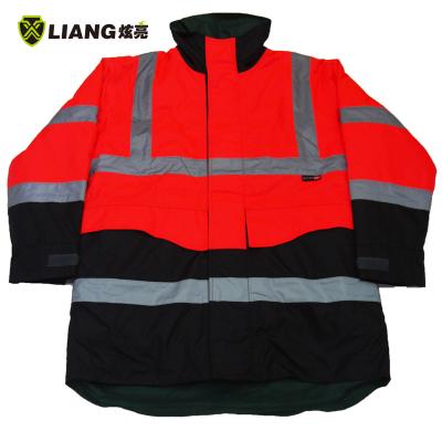 China Water render hi force reflective jacket traffic resistant waterproof uniform inner mesh safety jackets police reflective mens clothing for sale