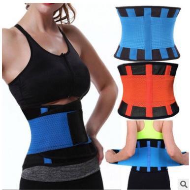 China Antibacterial Hot Unisex Sweated Gym Belt Power Shaper Girdle Slimming Waist Trainer Adjustable Support Belt for sale