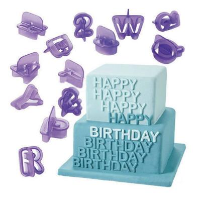 China Viable 40pcs Diy English Alphabet Letter Number Fondant Cake Mold, Cookies, Kids Baking Molds, Cookie Cutters and Stamps Wholesale for sale