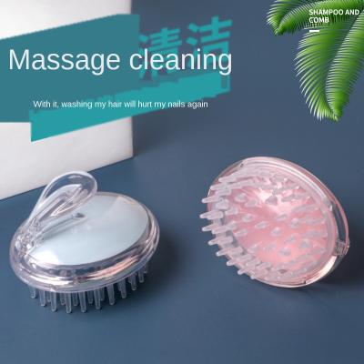 China Long Handle Silicone Scalp Massager Brush Shampoo Hair Washing Comb Hair Brush for sale