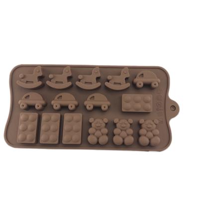 China Sustainable Variety Patterns Silicone Candy Chocolate Molds Flexible Baking Mold For Jello Forming Hard Or Gummy Candies for sale