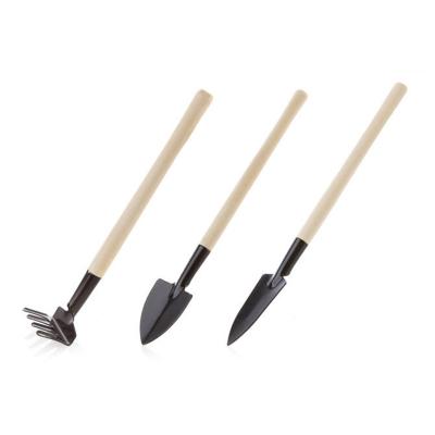 China DIY Tool Shovel Three-piece Rake Planting Home Balcony Mini Digging Sets Garden Shovel Country Tool Combination Gardening Tool Kit for sale