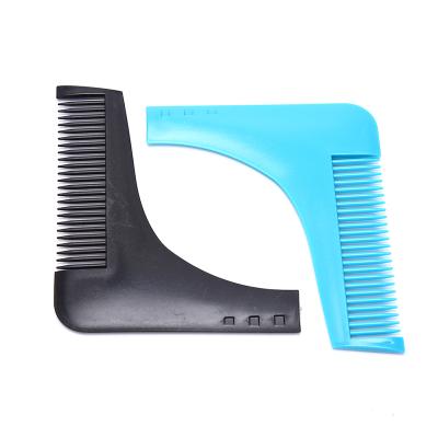 China Eco-Friendly Men Mister Facial Hair Beard Shaper Guide Template Comb Styling Accessories Balance Lines Training Tool Symmetry for sale