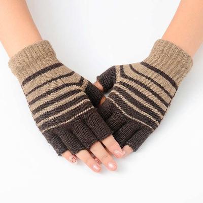 China New Design Daily Life Half Finger Cotton Compression Arthritis Gloves Winter Warm Gloves For Student for sale