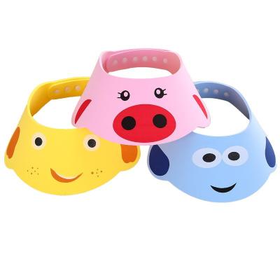 China Viable Toddler Kids Wash Hair Shield Direct Visor Covers Shampoo Bathing Shower Cap For Lovely Kids Baby Care Soft Baby Hats for sale