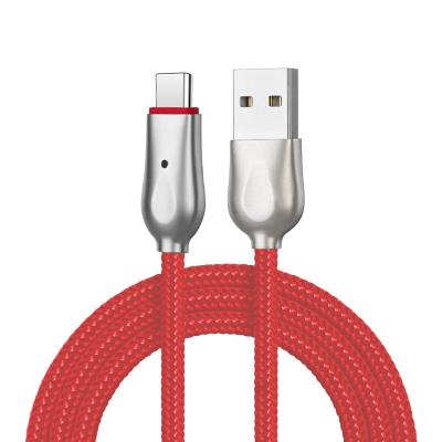 China Mobile phone factory for iphone usb data cable ultra thin nylon fabric braided usb data cable for IOS for sale