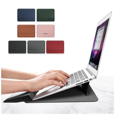 China Multifunctional New Design Portable Laptop Sleeve With Stand 11-17 Inch Ventilated Notebook Case Hand Rest Laptop Shockproof Sleeve for sale