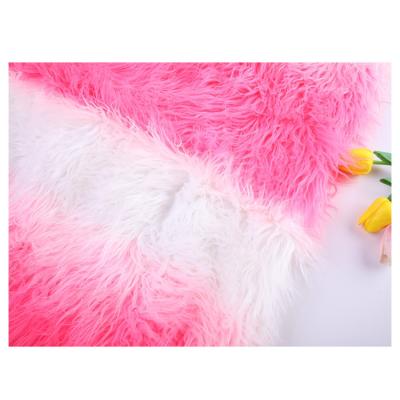 China Falling gradient long fur price wool artificial wool fabric plush fabric fabric in china for sale