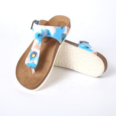 China 2021 NEW Design Outdoor Discount Original Slippers China Supplier For Sale Printing Leather Upper Flip Flop for sale