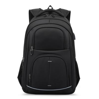 China Men Waterproof Durable Casual Lightweight Computer Backpack 19 Inch Bag Black Laptop Backpack for sale