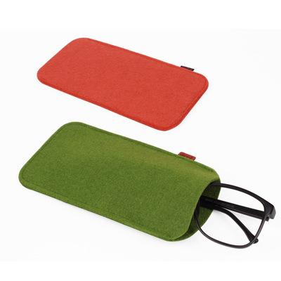 Cina NATIONAL Promotion Custom Logo Felt Sun Glasses Holder Clutch Bag in vendita