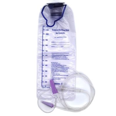 China Factory Singles Good Price Single Use Medical Disposable Enteric Feeding Bag Set for sale