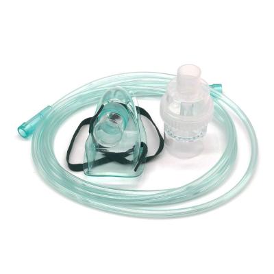 China Nebulizer Mask High Flow Aerosol Outlet Nebulizer Bottle Capacity 6cc Oxygen Single-Time Nebulizer Mask for sale