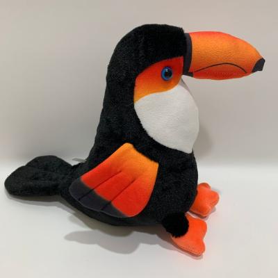 Κίνα New Plush Orange Animated Parrot Toy with Squeeze Box Safe Kids Toy Children Toy BSCI Audit προς πώληση