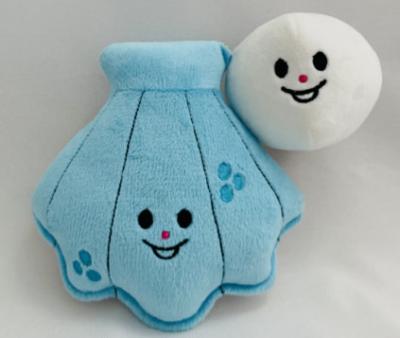 中国 Shell and Pearl Plush Pet Toy Safe Squeak Dog Toy BSCI Factory 販売のため