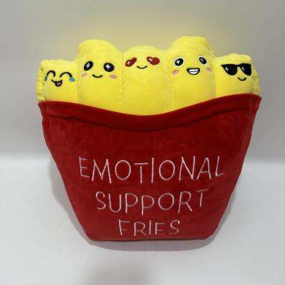 中国 Emotional Fries 14′in Cute Support Pillow Cushion Home Decoration Cuddly Plush Pillow for Sofa, Couch, Bed Office 販売のため