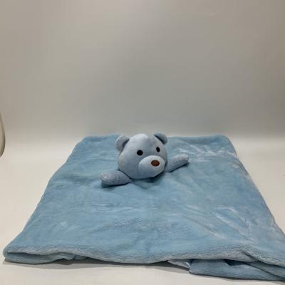 China <p>Cubierta de seguridad para bebés de Bear Azul OEM Bebé juguete suave de peluche bebé</p> en venta