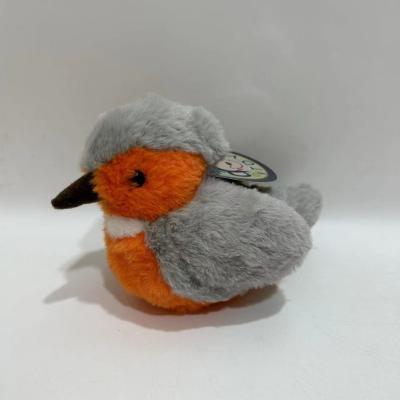 Cina Fluffy and Vivid Plush Kingfisher w/ Sound Animated Bird Toy BSCI Factory in vendita