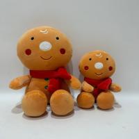 China 6 and 12 Inch Super Softer Gingerbread Man Adorable and Vivid Gift with Red Scarf For Chrismas for sale