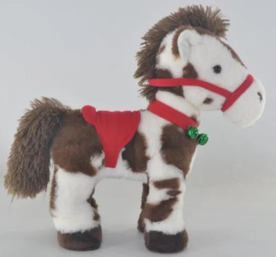 China Musical Walking Horse Exquisite Plush Toy BSCI Audit Factory Plush Toy for sale