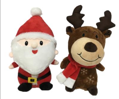 China 24cm 9.45in Weihnachtsbaum mit Plüschtier-Ren Santa Claus Stuffed Animal zu verkaufen