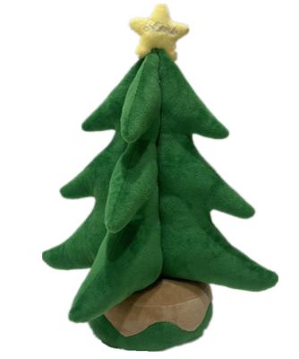 Cina 35cm 13.8in hanno farcito la scala rampicante animale Santa Claus della peluche elettrica dell'albero di Natale in vendita