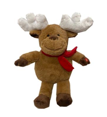 Cina peluche Toy Personalised Christmas Reindeer Teddy BSCI di 0.28m 11.02ft LED in vendita