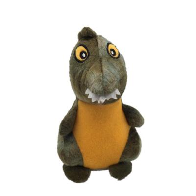 China 17cm 6.69 Inch Recording Plush Toy Green Dinosaur Stuffed Animal Talking Back for sale