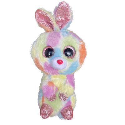 China Pluche Toy Bunny Teddy van band de Kleurstof Gepersonaliseerde Pasen 15cm 5,9 Duim Te koop