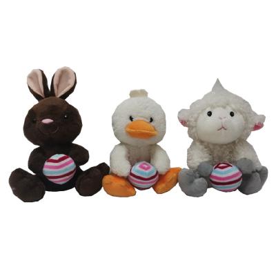 Cina animale 0.59in di canto Pasqua Bunny Purple Giant Duck Stuffed di 3A 18CM in vendita