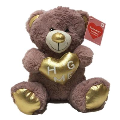 Cina Petto molle eccellente di Teddy Bear With Heart On dei giocattoli della peluche di giorno di biglietti di S. Valentino di 0.25M 9.84in in vendita