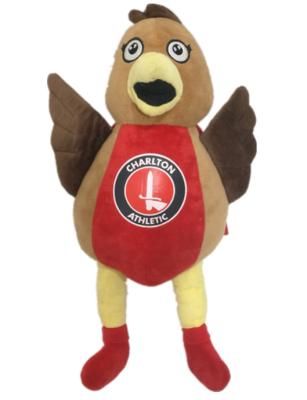 China 0.4M 15.75in Brown rote Andenken Toy Charlton Athletic Mascot For Child freundlich zu verkaufen