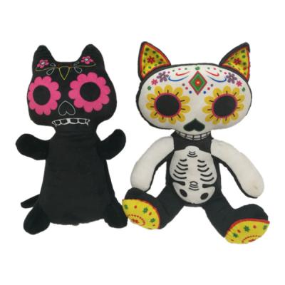 China 0.92ft 0.28M Skeleton Cat Halloween Stuffed Animal 2 ASST à venda