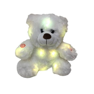 China Colorful 0.25M 9.84ft LED Plush Toy Big White Bear Stuffed Animal SGS for sale