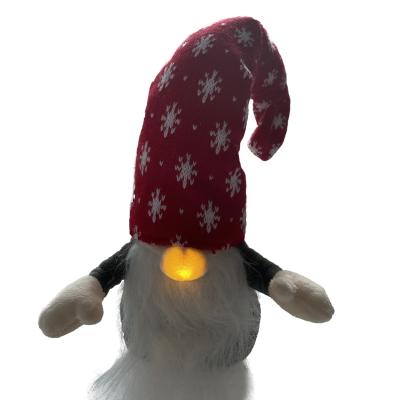 Cina batterie a 20,47 pollici di Toy Gnome Stuffed Animal Toy 3A della peluche di Natale LED di 52cm in vendita