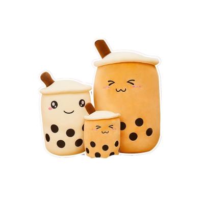 China Trendy Unisex Plush Pillow Cushion Stuffed Bubble Tea Boba Toy EMC for sale