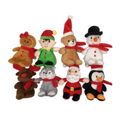 Chine Noël de 15cm 5.9in a animé les peluches qui chantent le jouet 8 Asstd de peluche de pain d'épice à vendre