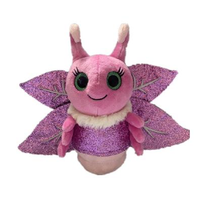 China Purpurroter Leuchtstoff Plüsch des Gewebe-LED Toy Fireflies/Schmetterlinge 20Cm zu verkaufen