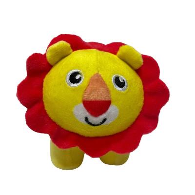 China 10CM  Plush Yellow Lion Stuffed Animal Gift For Kids for sale