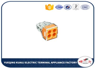 Cina Rapidi elettrici collegano il tipo femminile 4 connettore di wago dei terminali fili del blocchetto terminali di Pin in vendita