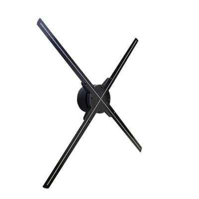 China Four Blades Projector Player Bare Eyes Advertising 3d Player Led Hologram Fan 56cm for sale