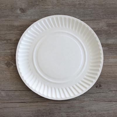 China 7 Inch Disposable Paper Plates Disposable Dessert Dishes For Party for sale