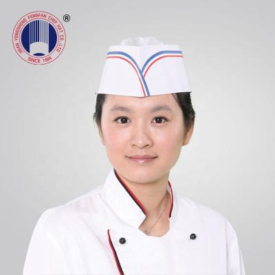 China Custom Disposable Chinese Made Forage Paper Chef Hat Folding Paper Eco - Friendly Cooking Hat for sale