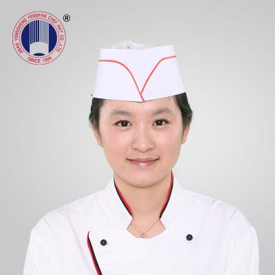 China Eco - Friendly 80g Disposable Simple Red Fodder Paper Cap for sale