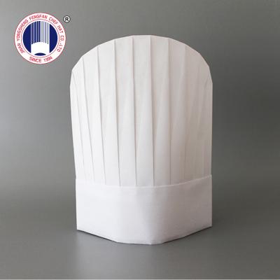 China Eco - Friendly 60gsm Disposable Non Woven Round Lid Chef Hat Adjustable For Kitchen Cooking for sale