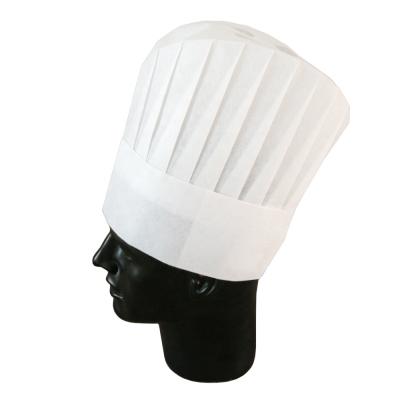 China Non Woven White Adult Adjustable Disposable Nonwoven Kitchen Cooking Chef Hat for sale