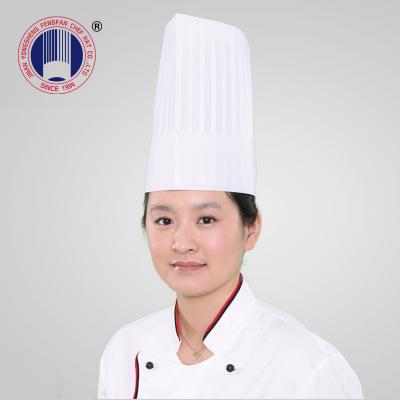 China restaurant & 60g Special White Nonwoven Bar Flat Surface Cook Hat for sale