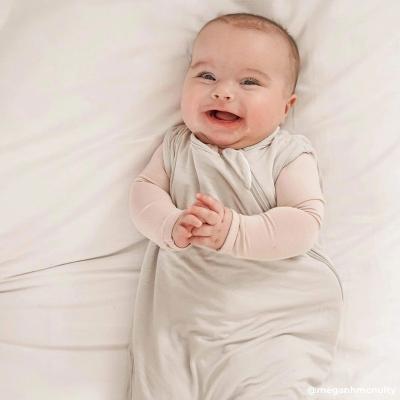 China Breathable Indoor Short Sleeve Rayon Fiber Adiathermal Power Suit Baby Bamboo Portable Sleeping Bag for sale