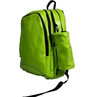 China Green Fashion Multi-compartment Soft Women's Fashion PU Backpack Men's Fashion Backpack for sale