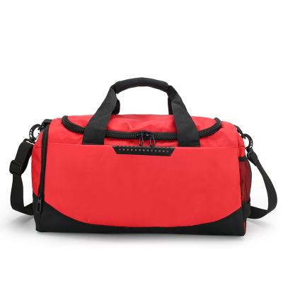 China Polyester Duffle Gym Sports Bag Luggage Bag Travel Bag With Shoe Compartment for sale